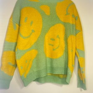 Smiley Face Women’s Wool Sweater